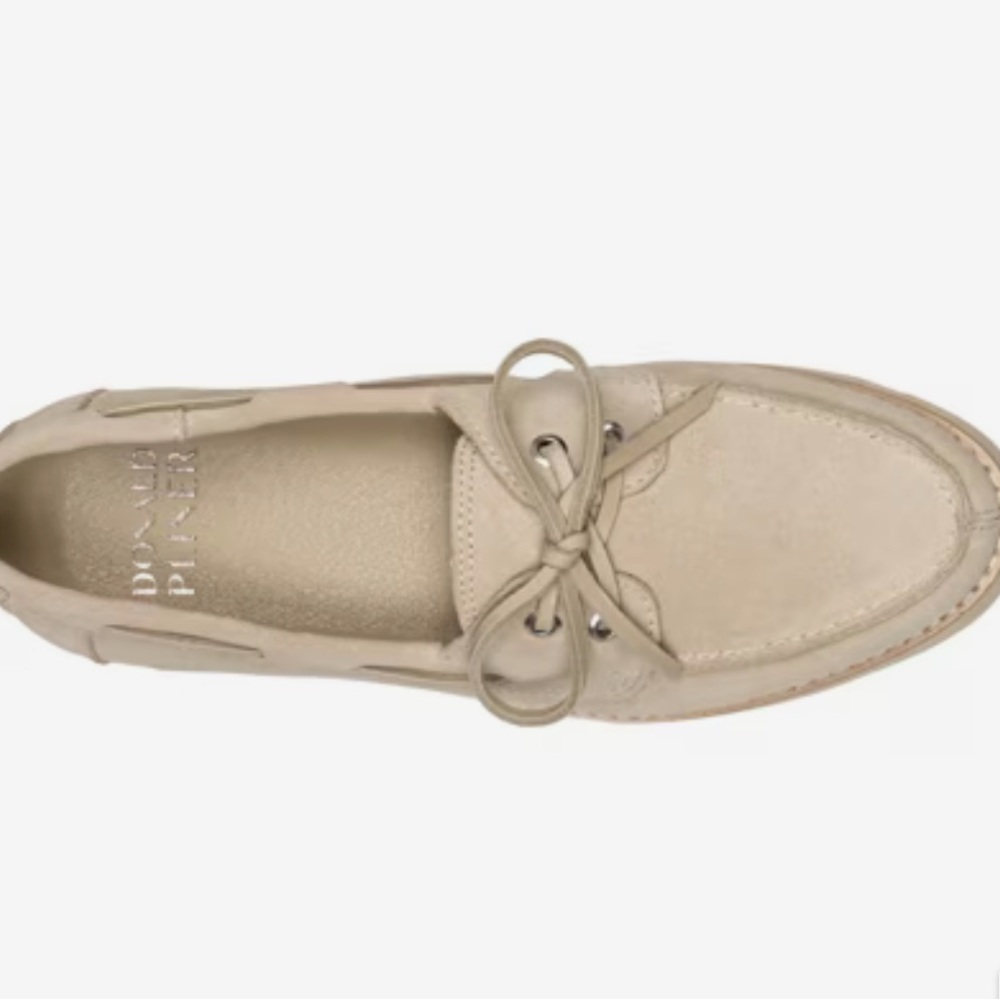 Donald J. Pliner Beige Suede Loafers - Picture 2 of 4